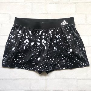 Black and White Adidas Response Climalite Tennis Skirt